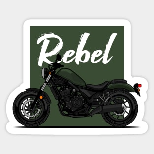 Green Rebel 500 Art Sticker